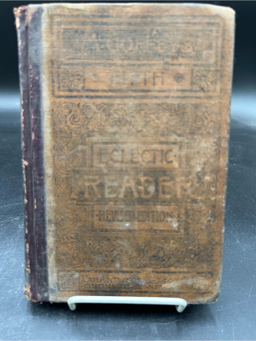 McGuffys eclectic reader revised edition. 1879, antique school book